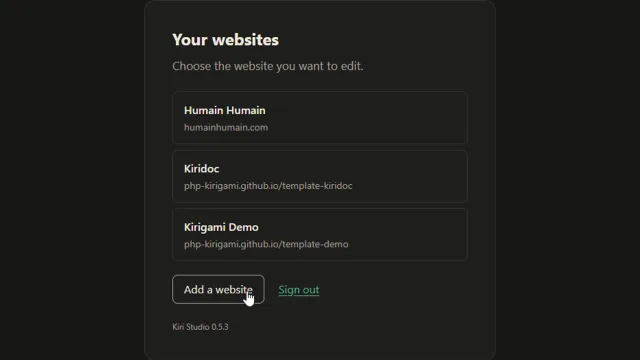 The list of websites the owner can edit